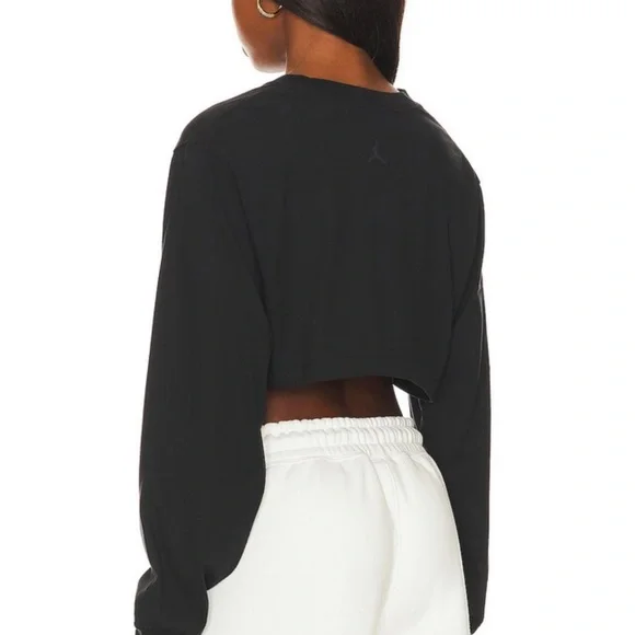 JORDAN long sleeve cropped shirt size small! - Picture 3 of 4